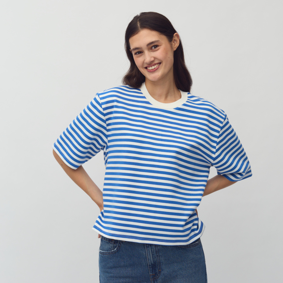 MBYM - T-SHIRT - EMRYS 56589020 - SAPPHIRE STRIPE