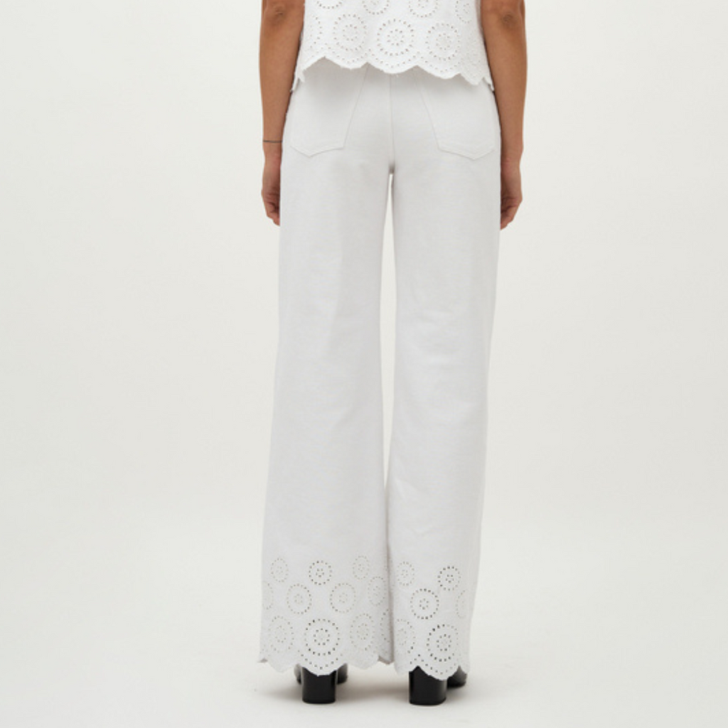 GLOBAL FUNK - JEANS - AMARILLO SCALLOP 73770285 - WHITE