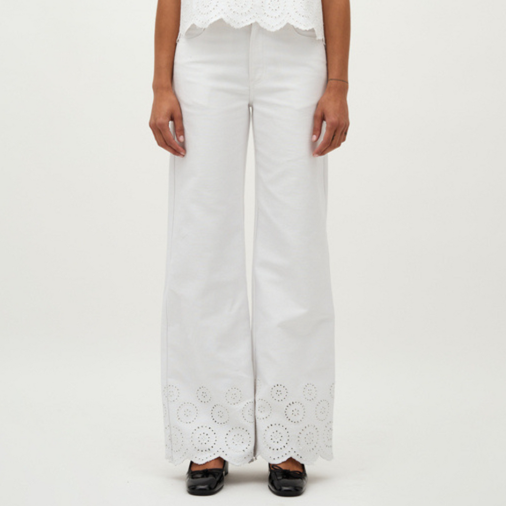 GLOBAL FUNK - JEANS - AMARILLO SCALLOP 73770285 - WHITE