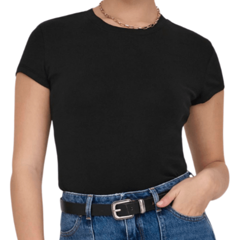 ONLY - T-SHIRT - ELINA 15320229 - SORT