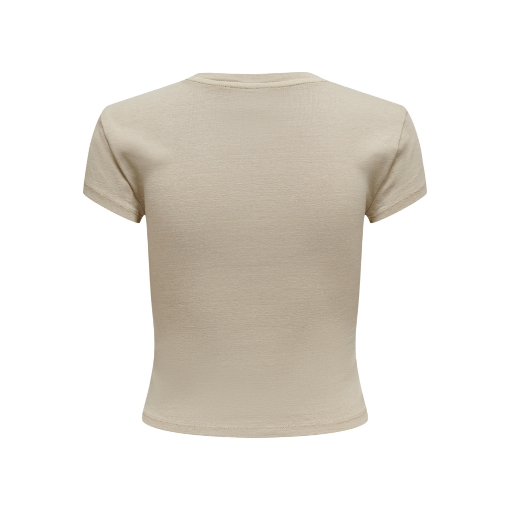 ONLY - T-SHIRT - ELINA 15320229 - HUMUS MELANGE