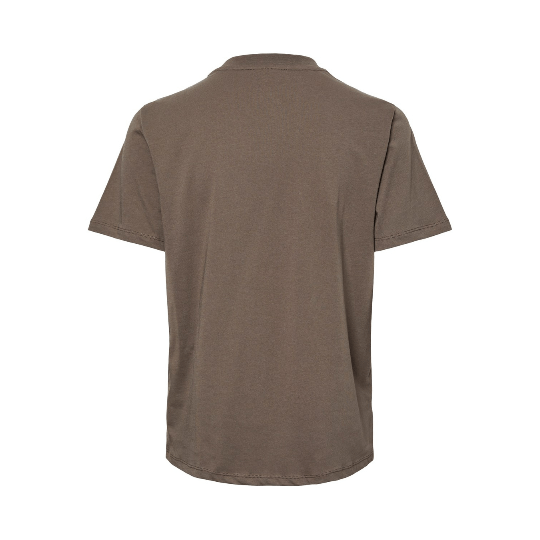 PIECES - T-SHIRT - RIA SOLID 17140802 -  MOREL