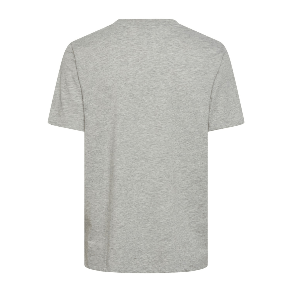 PIECES - T-SHIRT - RIA SOLID 17140802 - LIGHT GREY MELANGE