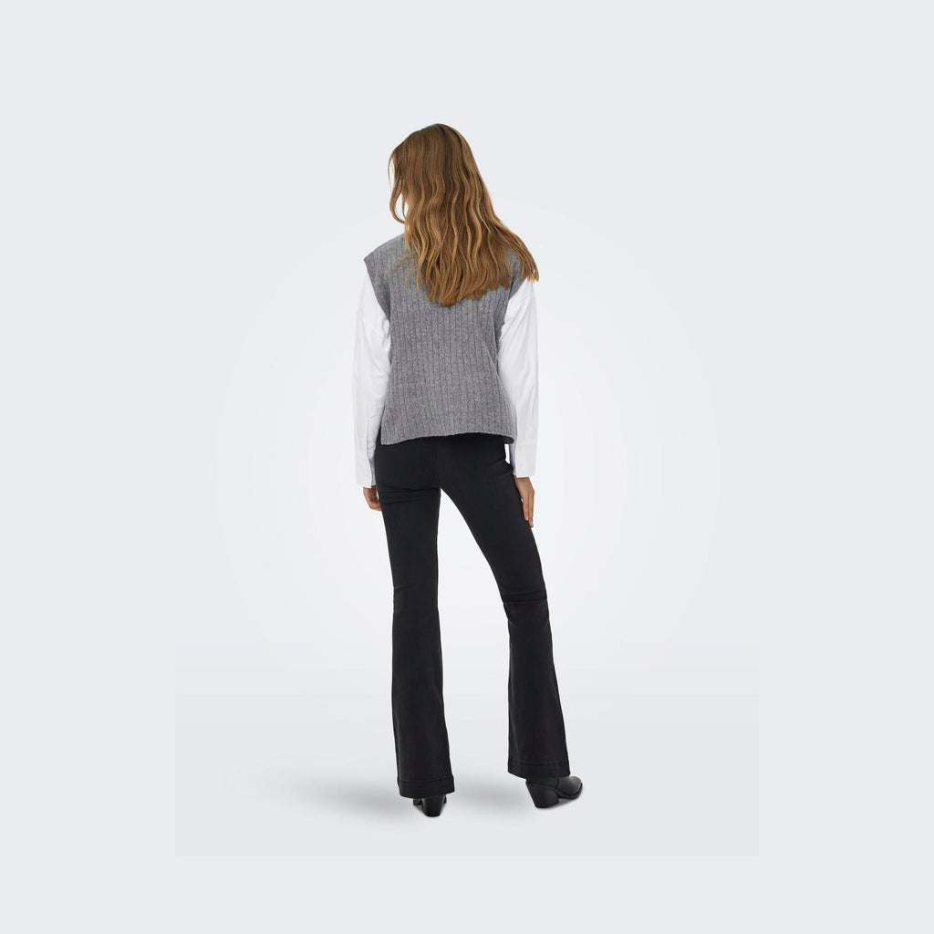 ONLY - VEST -  JEANETT 15360357 - MEDIUM GREY MELANGE