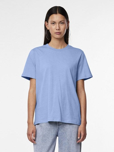 PIECES - T-SHIRT - RIA SOLID 17140802 - HYDRANGEA