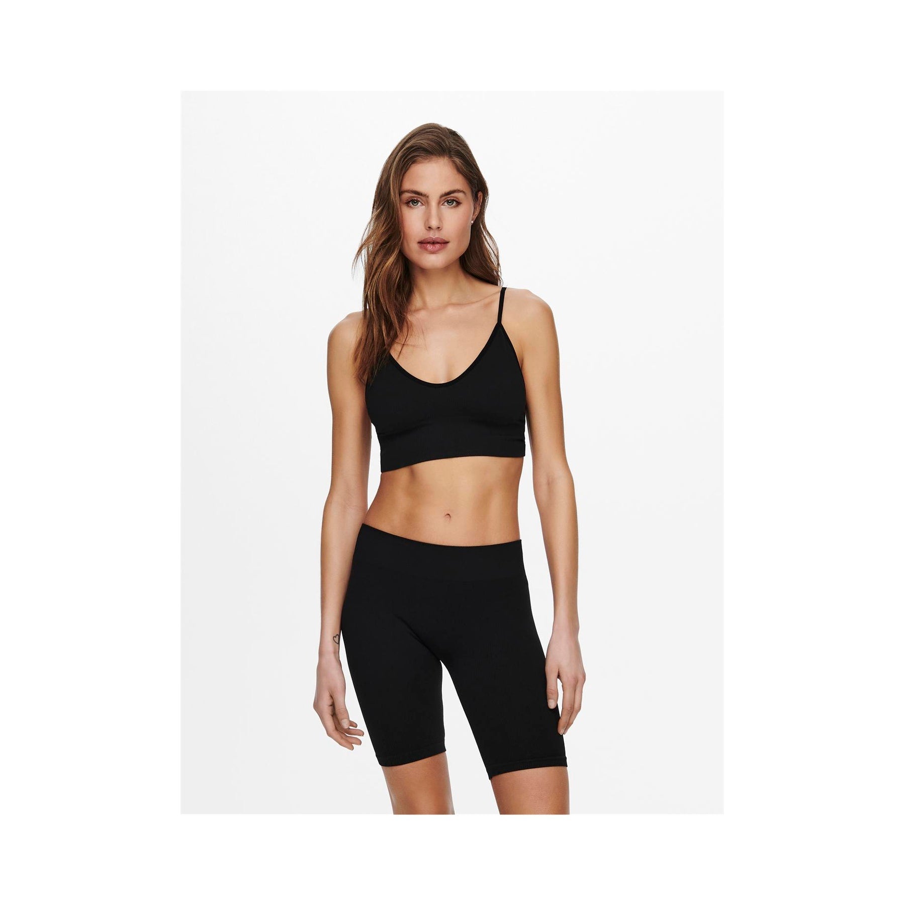 ONLY - BH - VICKY RIB SEAMLESS 15201539 - SORT