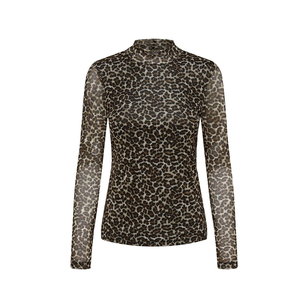 ONLY - MESHBLUSE - ERICA 15141298 - PUMICE STONE/EVERYDAY LEO