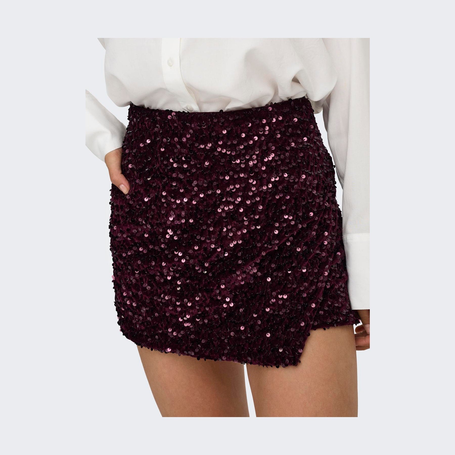ONLY - SKORTS - ANIKA 15358316 - WINETASTING SEQUINS