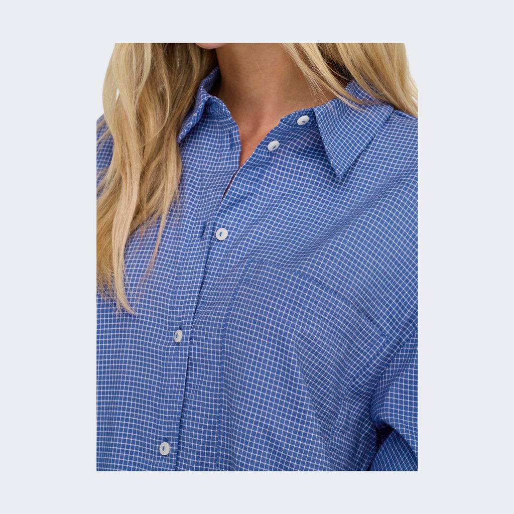 ONLY - SKJORTE - MAGGIE 15344363 - AMPARO BLUE