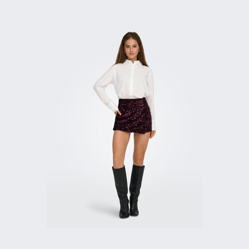 ONLY - SKORTS - ANIKA 15358316 - WINETASTING SEQUINS