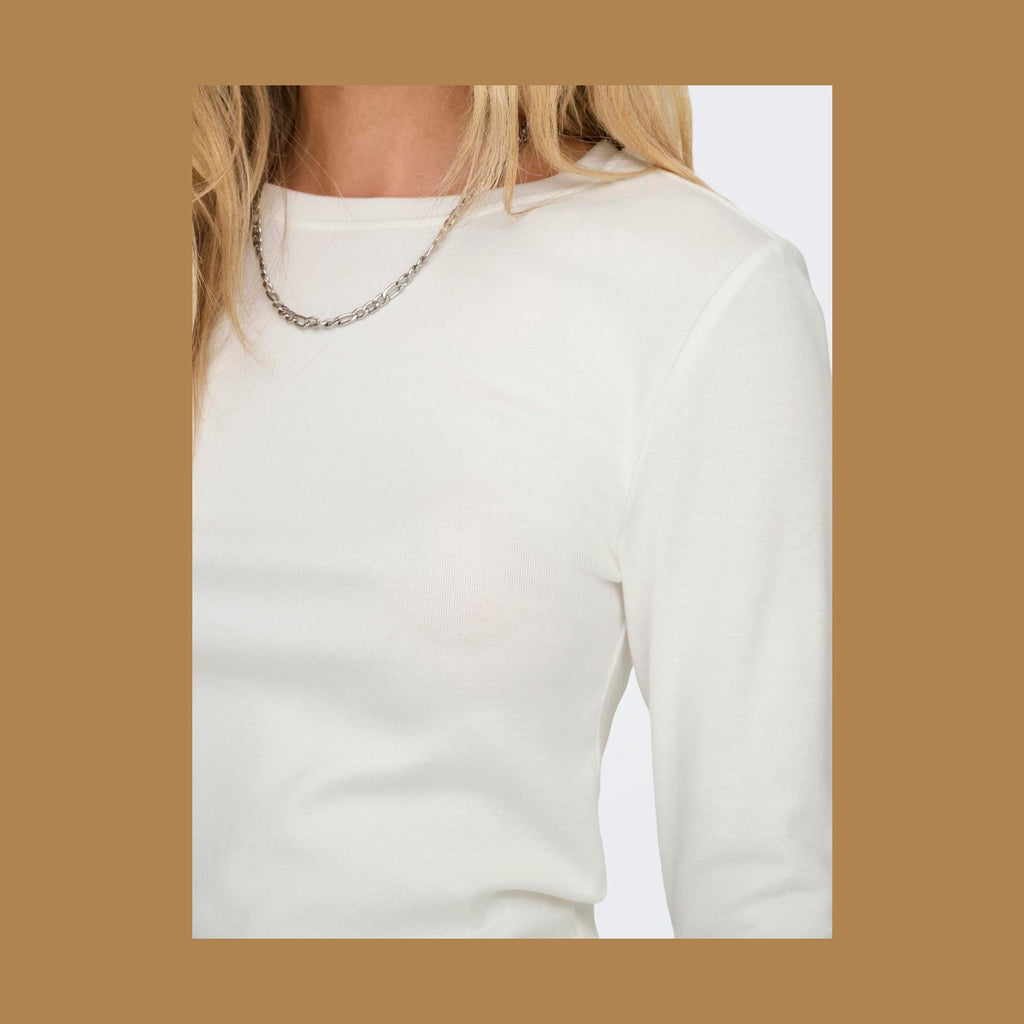 ONLY - T-SHIRT - RILEY 15323159 - CLOUD DANCER