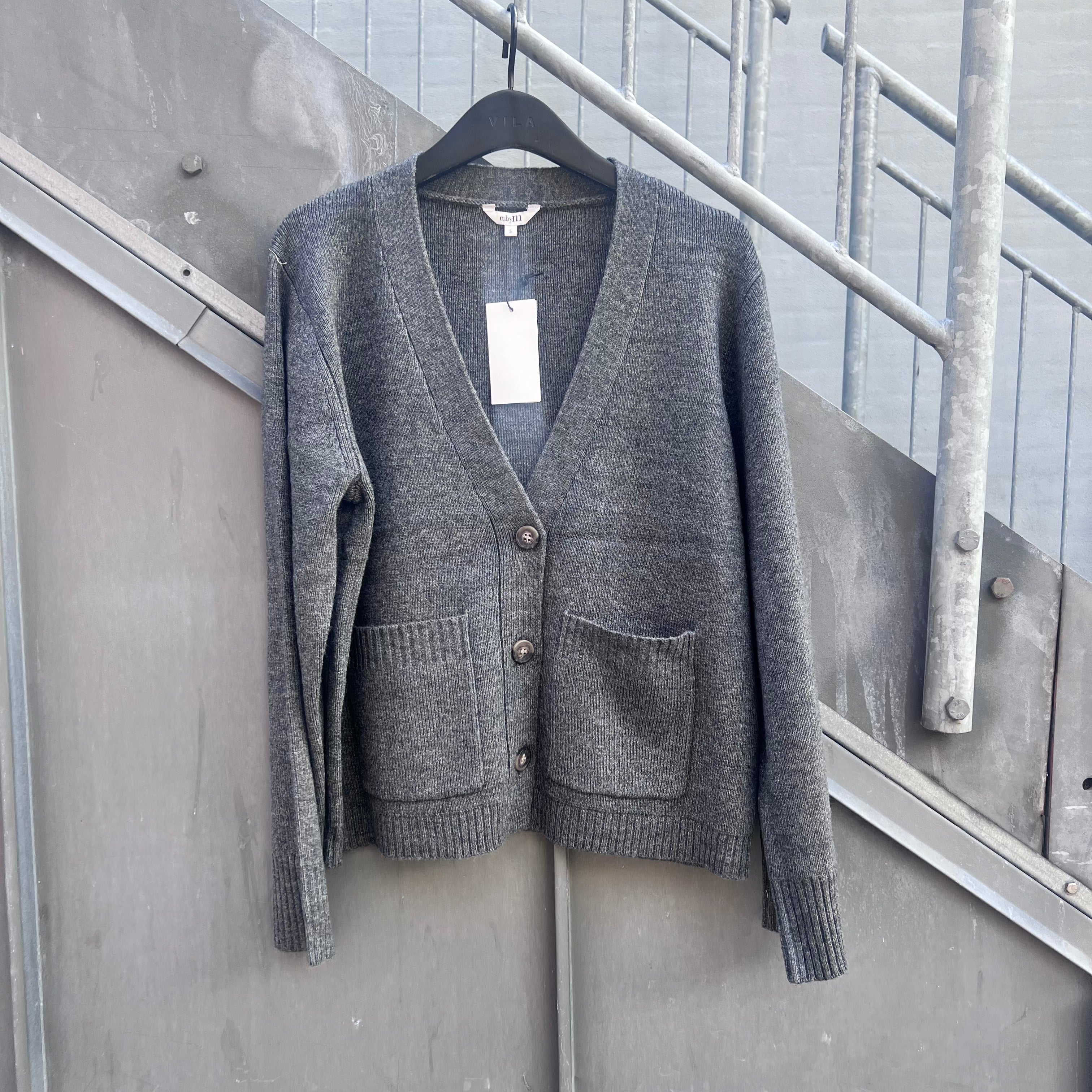 MBYM - CARDIGAN - RAHMA PACARI - CHARCOAL MELANGE