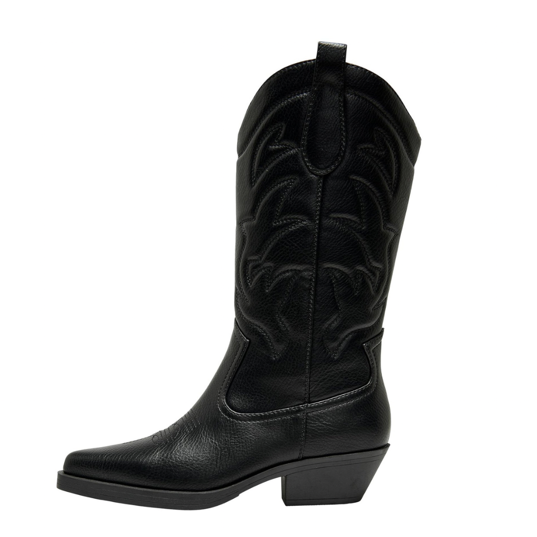 ONLY - STØVLER - BRONCO PU - 15304379 - BLACK