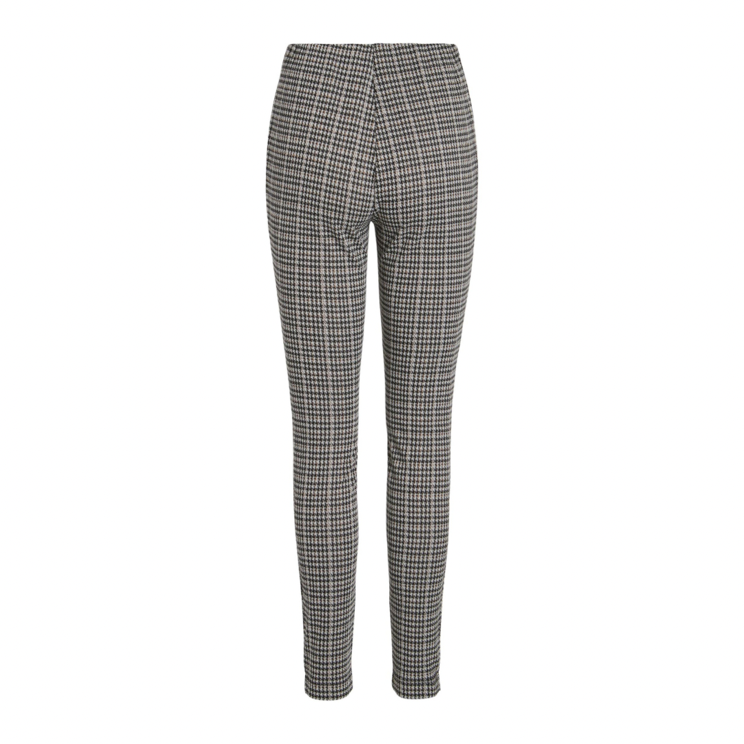 VILA - LEGGINGS - HOUNDI 14087259 - BLACK/BROWN LENTIL