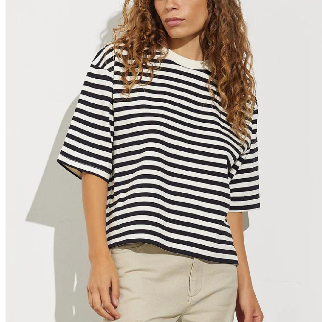MBYM - T-SHIRT - EMRYS 56589020 - NIGHT SKY/SUGAR STRIPE