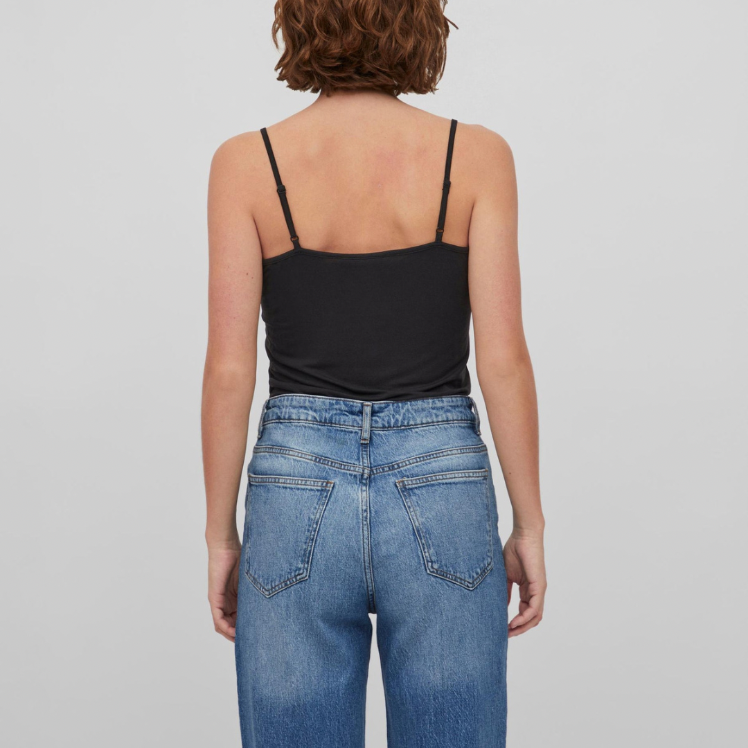 VILA - SINGLET -  DAISY - 14083289  - SORT