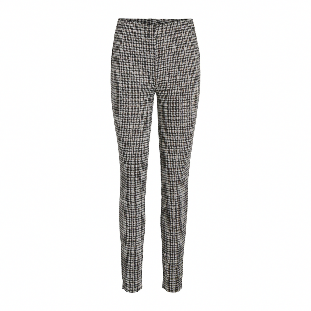 VILA - LEGGINGS - HOUNDI 14087259 - BLACK/BROWN LENTIL