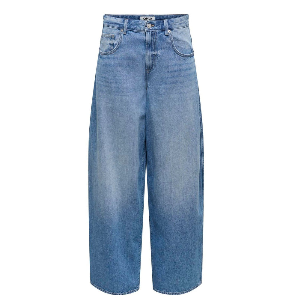 ONLY - JEANS - TAYLOR HW BARREL 15367620 - MEDIUM BLUE DENIM