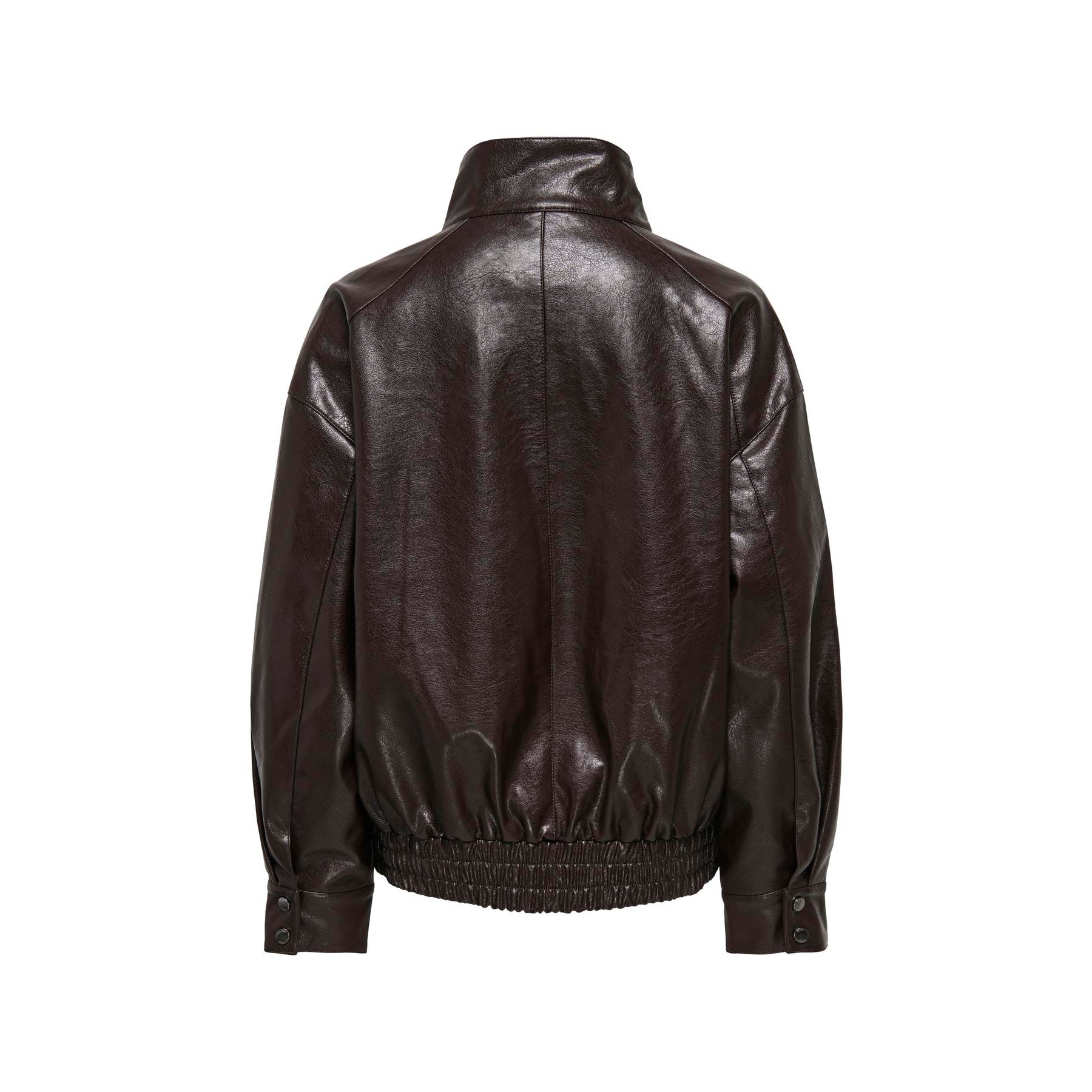 ONLY - BOMBERJAKKE - JULIA FAUX LEATHER 15373024 - CHOCOLATE TORTE