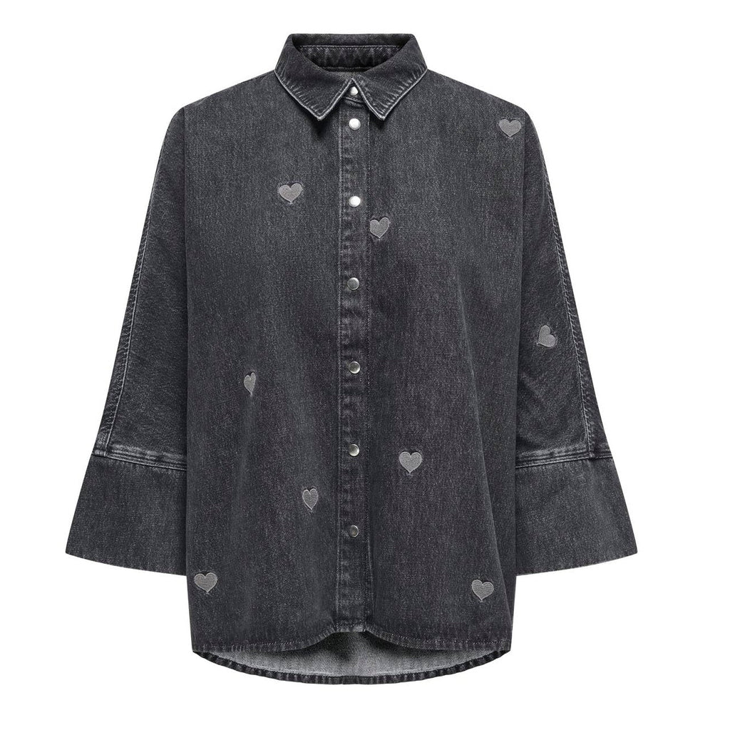 ONLY - SKJORTE - GRACE 15347081 - WASHED BLACK
