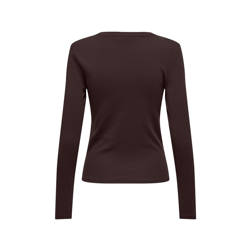 ONLY - T-SHIRT - RILEY 15323159 - BLACK COFFEE