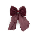 SUI AVA - HÅR SLØJFE - HOLLY BOW - BORDEAUX