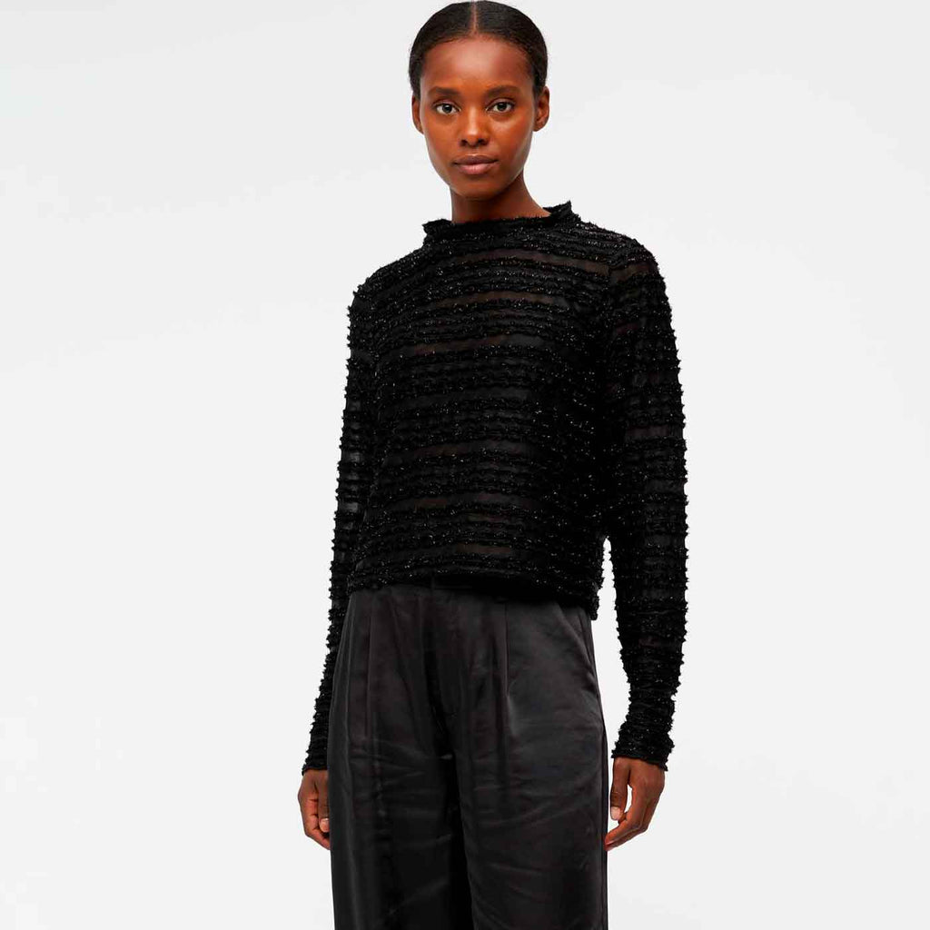 OBJECT - BLUSE - RUNA 23040579 - SORT