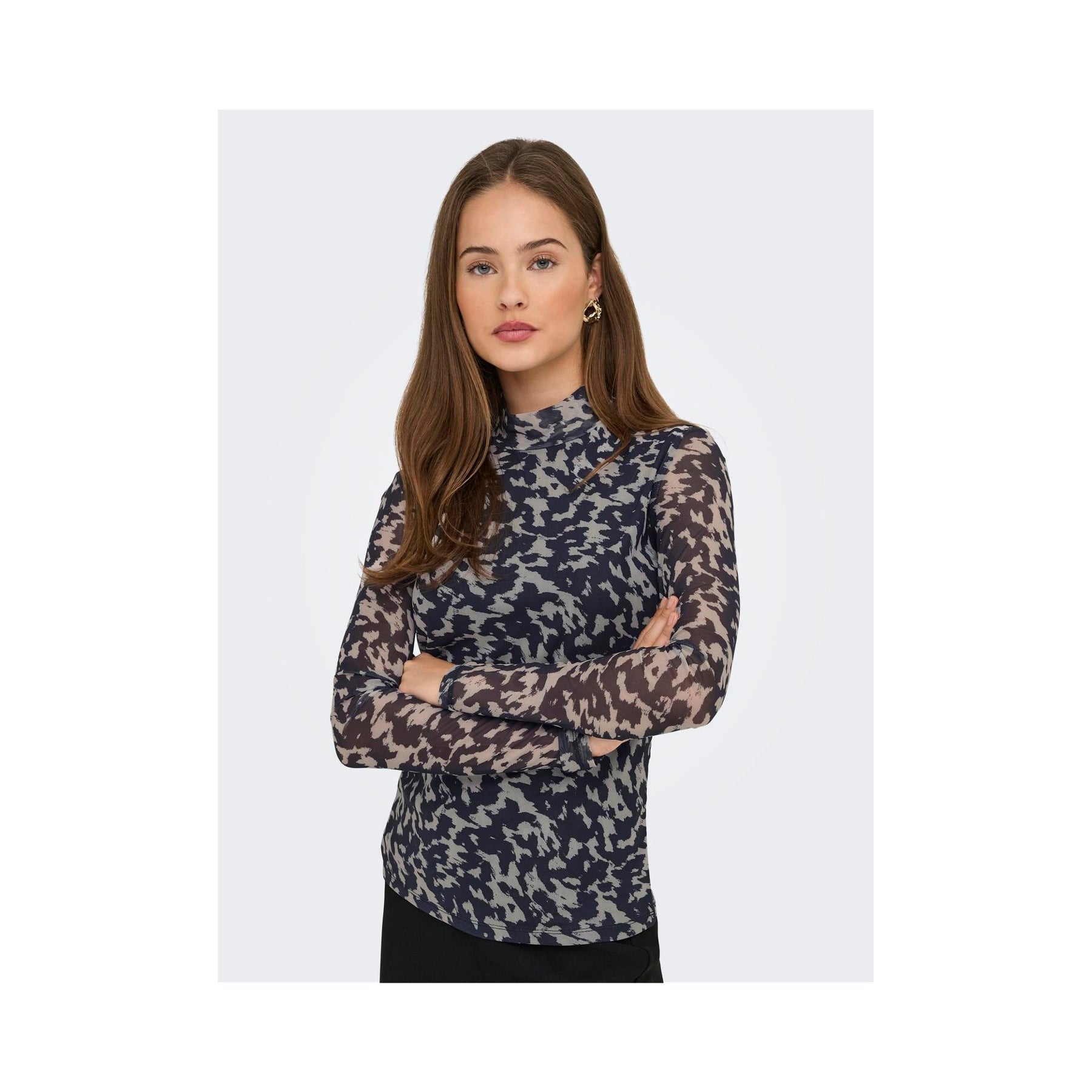 ONLY - MESHBLUSE - ERICA 15141298 - BLUE GRAPHITE