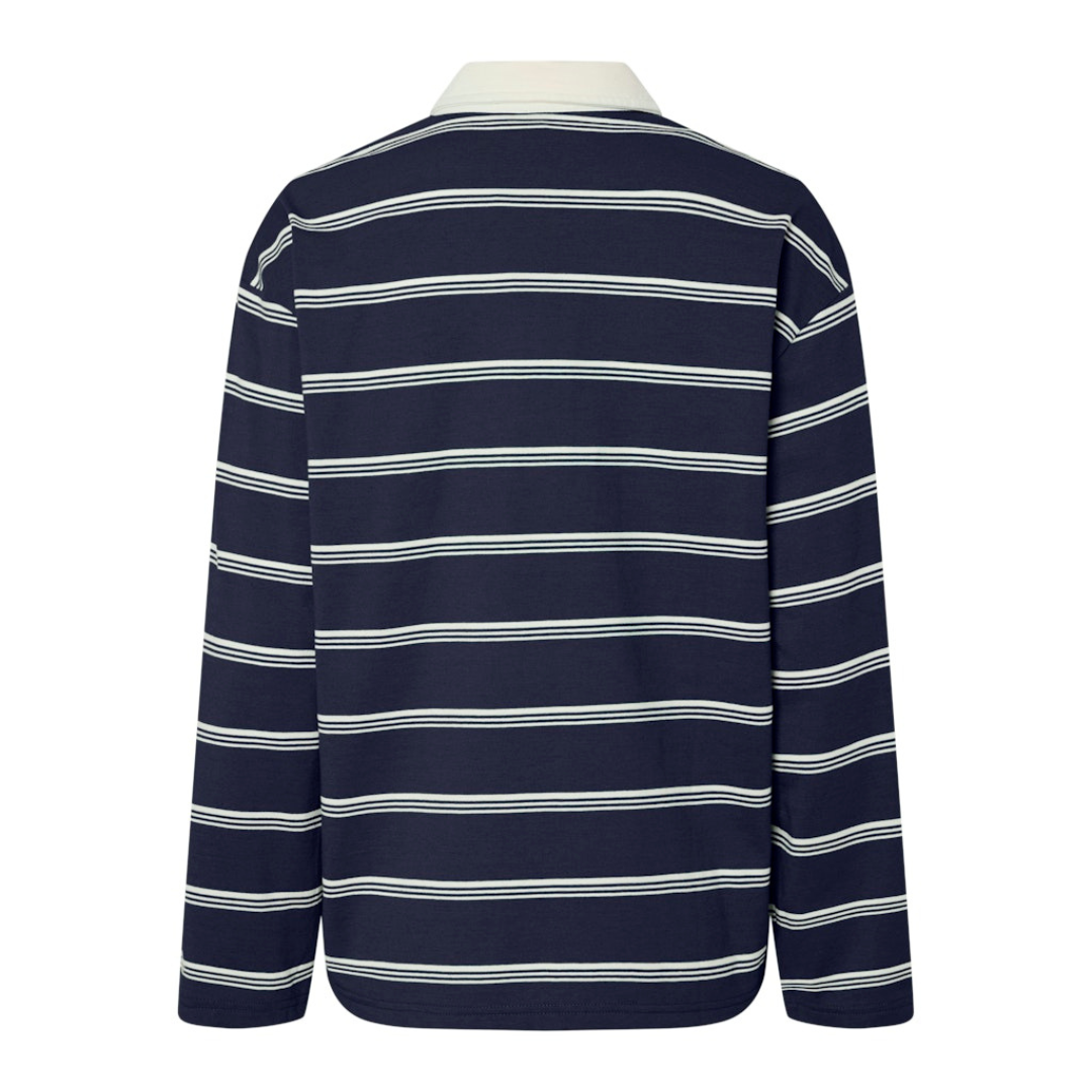 PIECES - POLO - SADIE 17157883 - MARITIME BLUE/CLOUD DANCER
