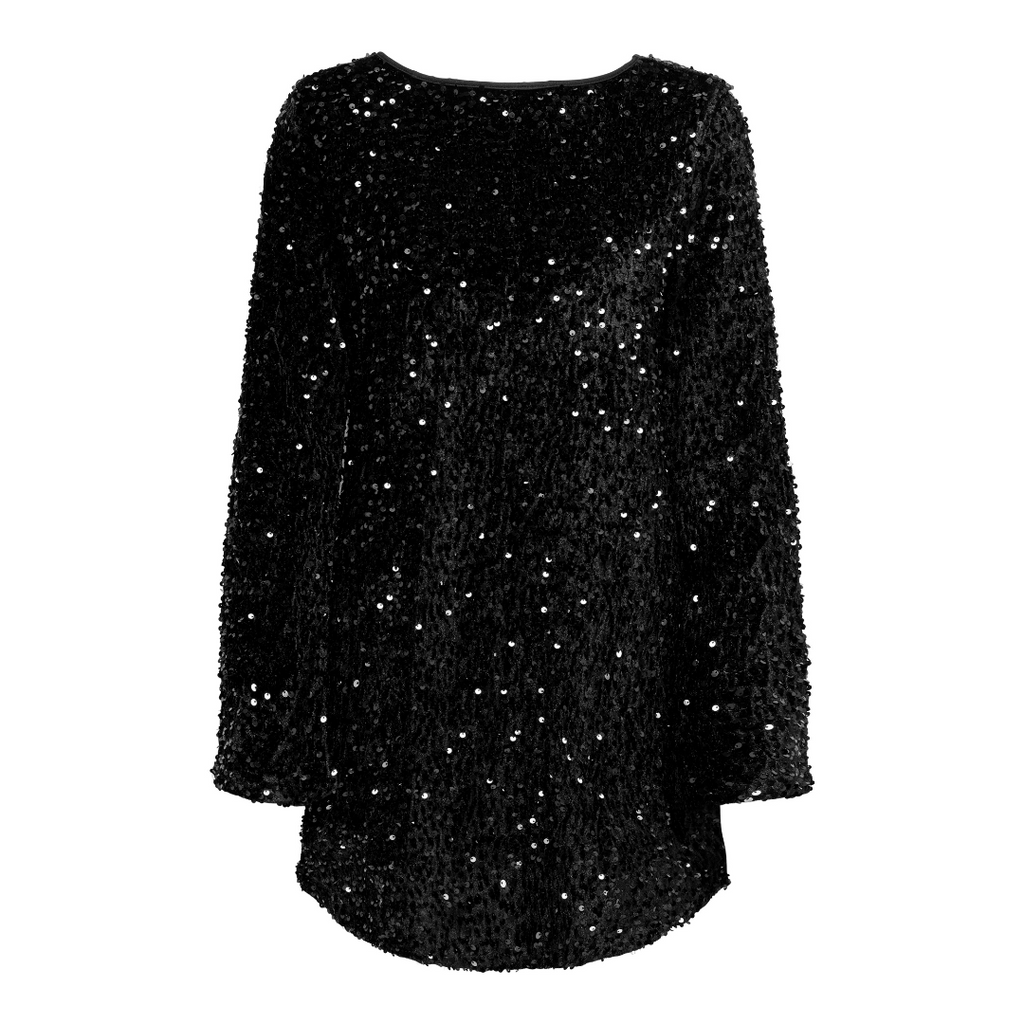 ONLY - KJOLE - ANIKA SEQUINS BOW 15339408 - SORT