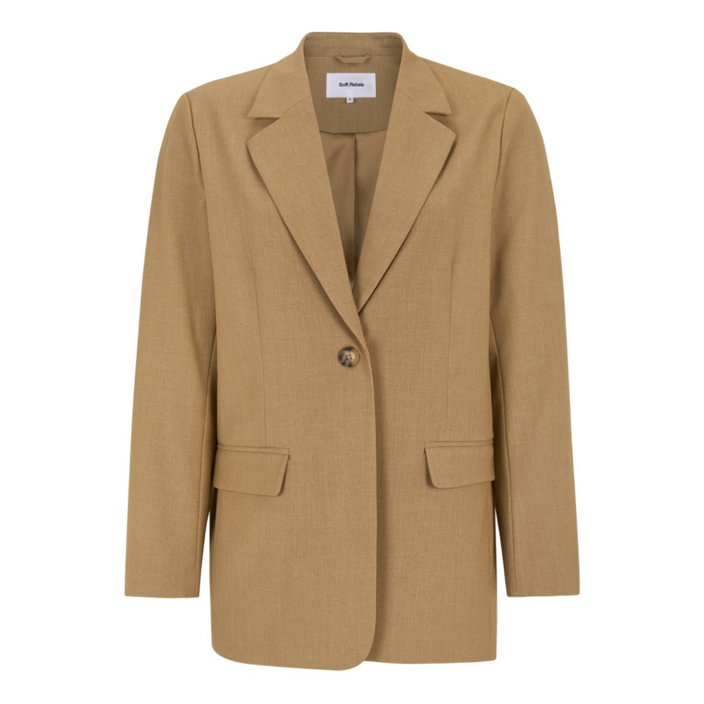 SOFT REBELS - BLAZER - VILJA LOOSE 23-720 - TIGERS EYE