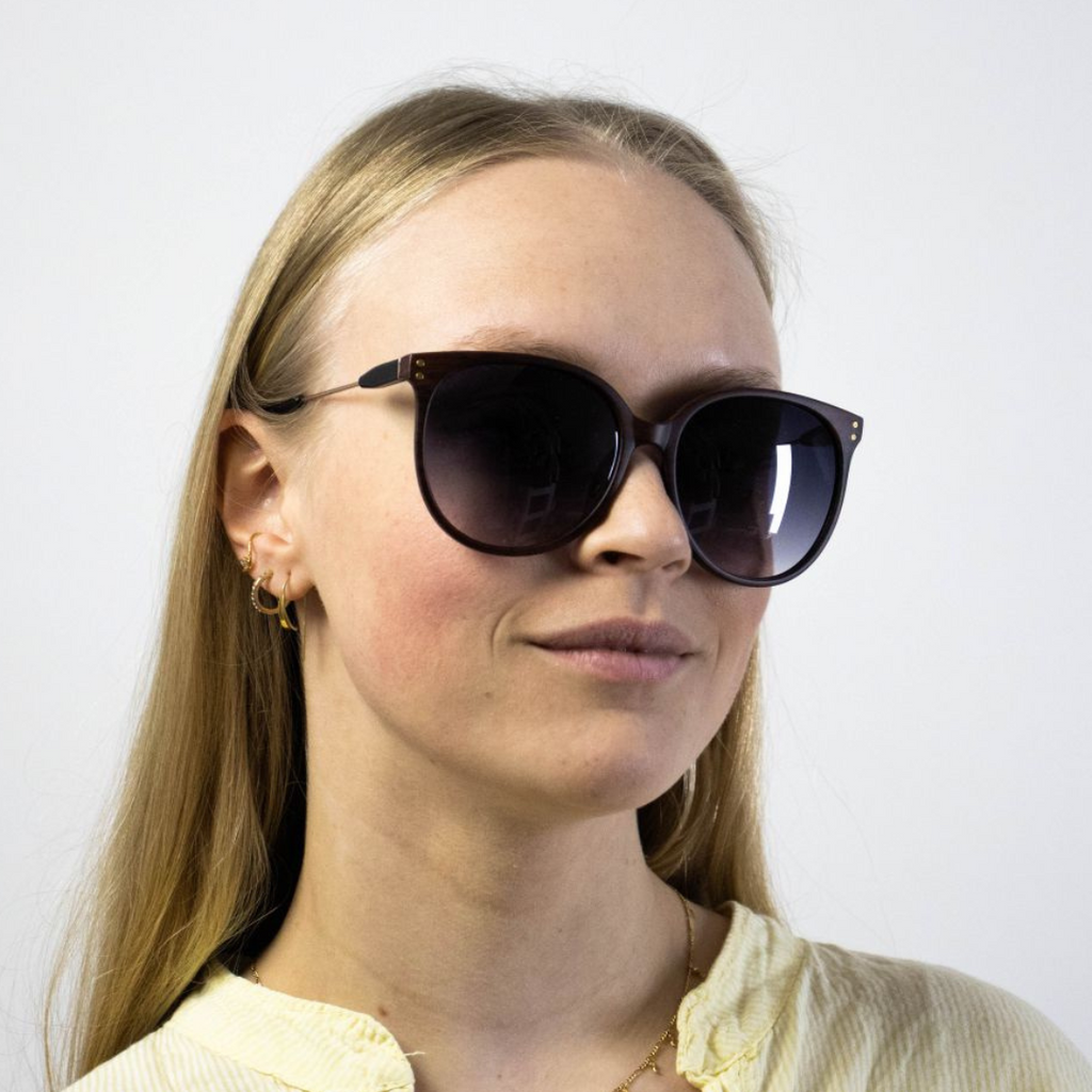 CBA - SOLBRILLE - 8879 - BRUN/TRÆ LOOK