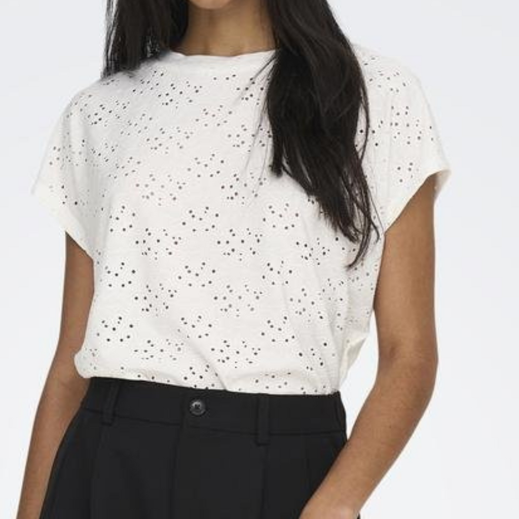ONLY - T-SHIRT - SMILLA 15231005 - CLOUD DANCER