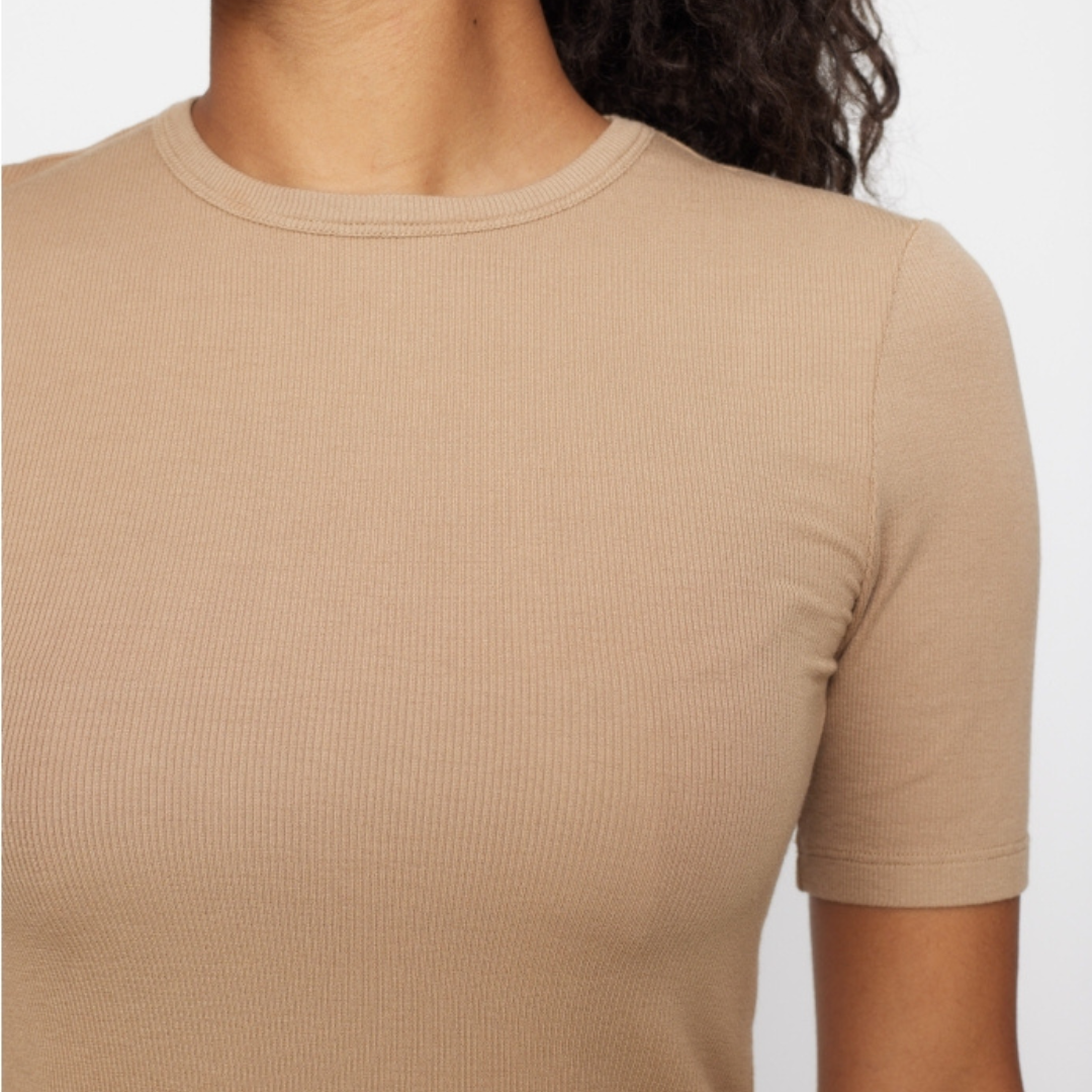 SOFT REBELS - T-SHIRT - FENJA SR423-302 - TIGERS EYE