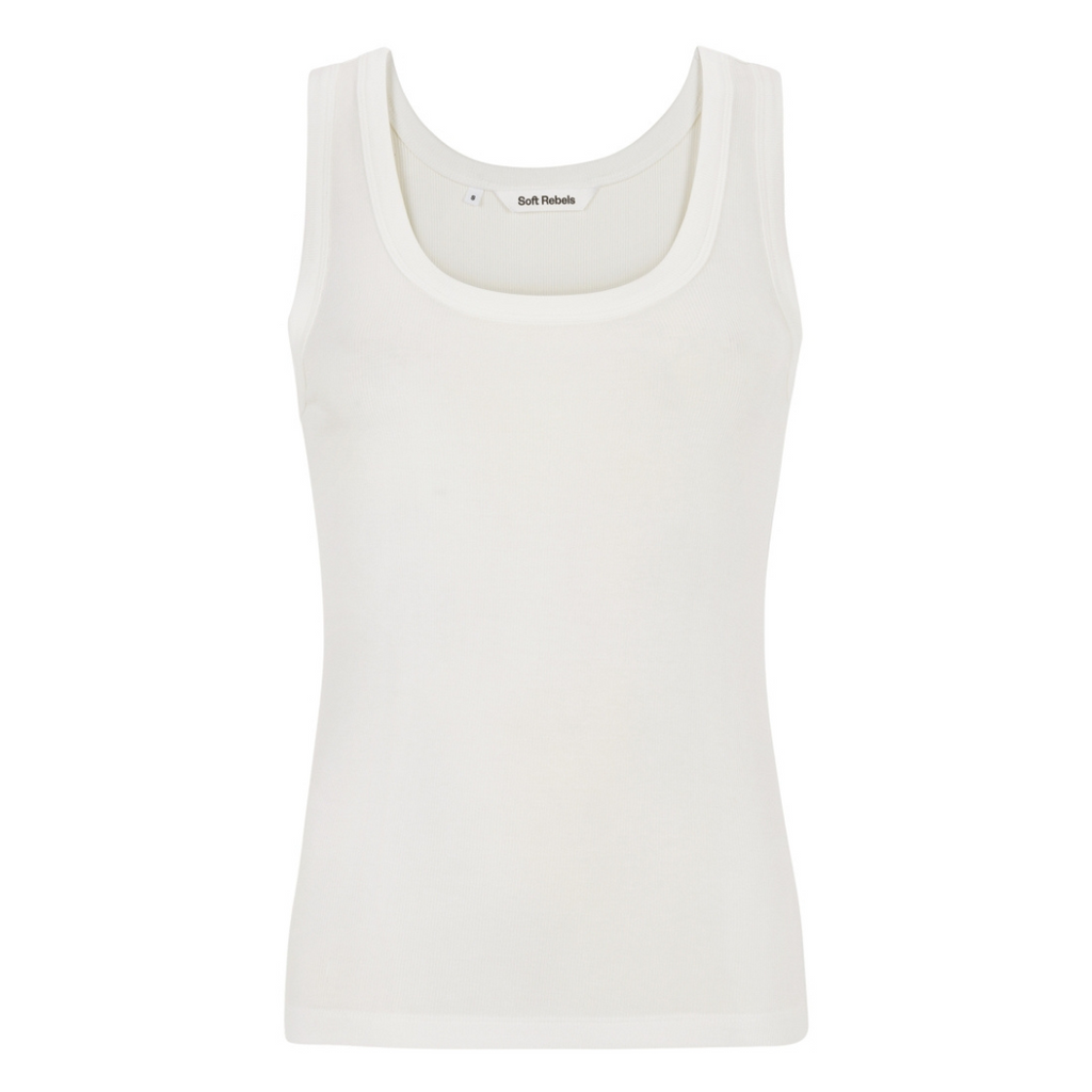 SOFT REBELS - TOP - FENJA SR324-302 - SNOW WHITE