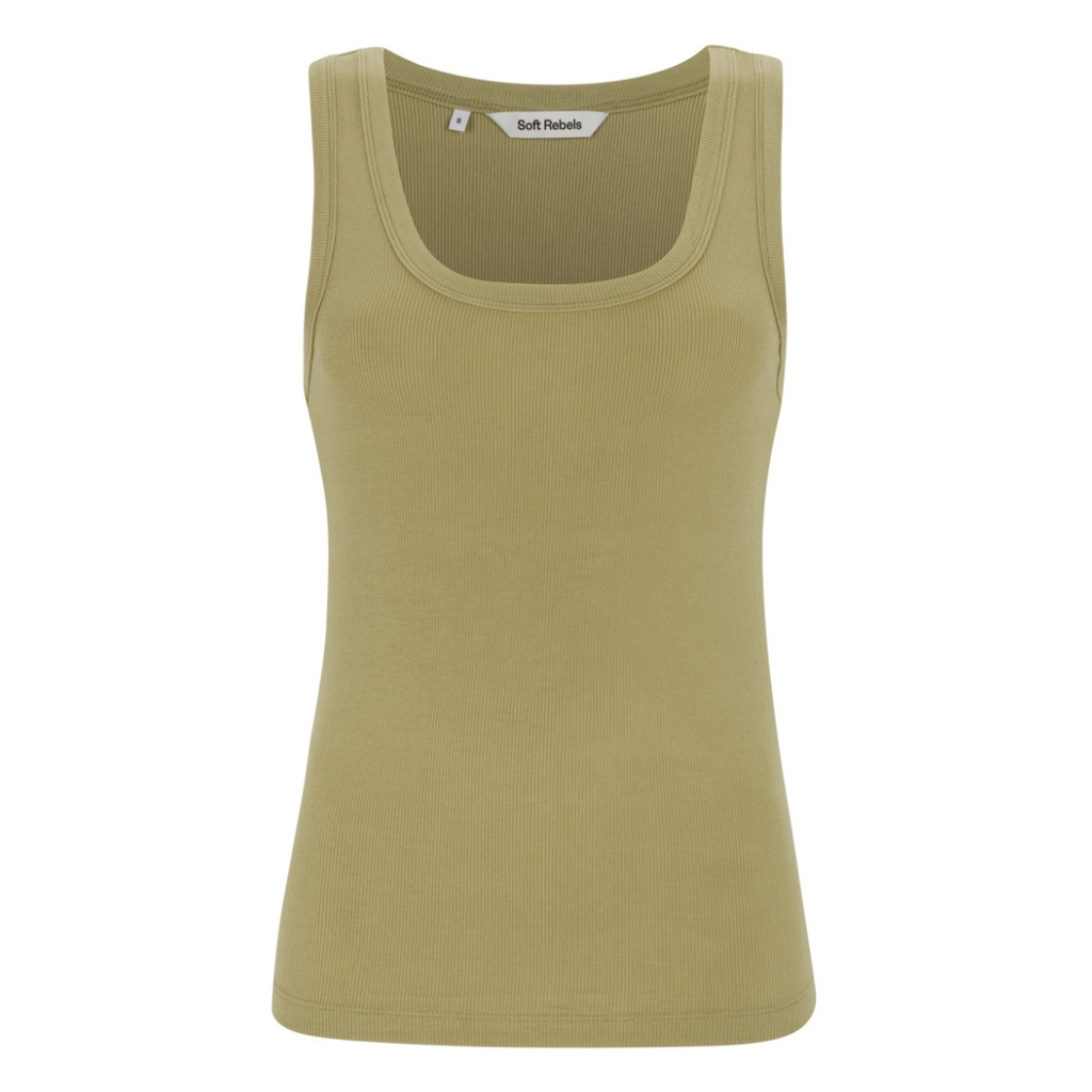 SOFT REBELS - TOP - FENJA SR324-302 - OLIVE GRAY