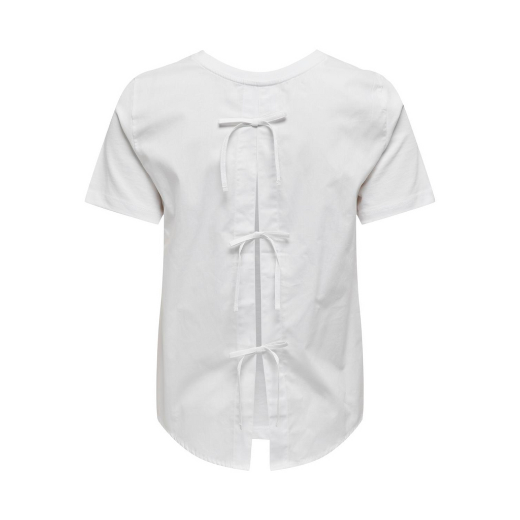 ONLY - T-SHIRT - JILL BOW 15324729 - BRIGHT WHITE