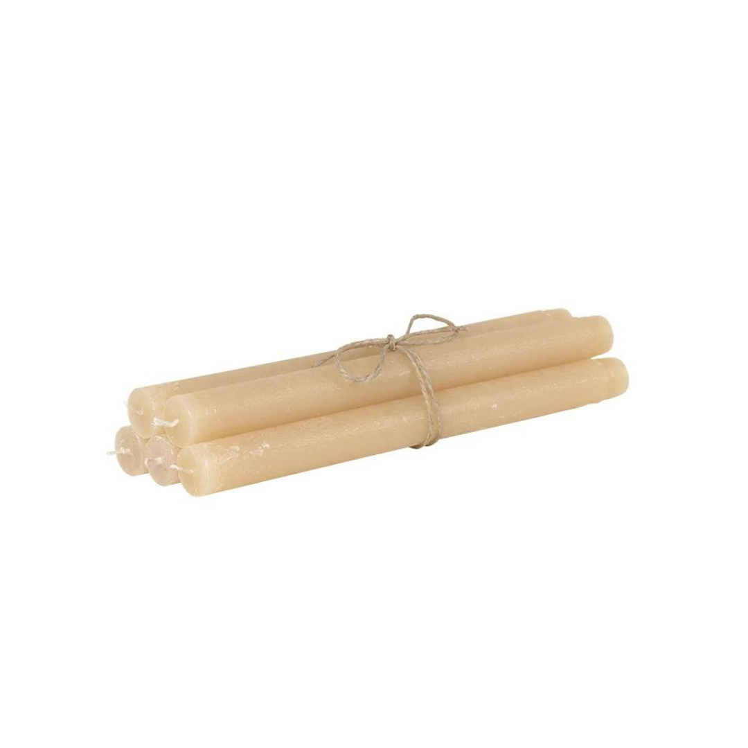 COZY LIVING - 8 TIMER STEARINLYS - RUSTIK 6096 - SOFT HONEY
