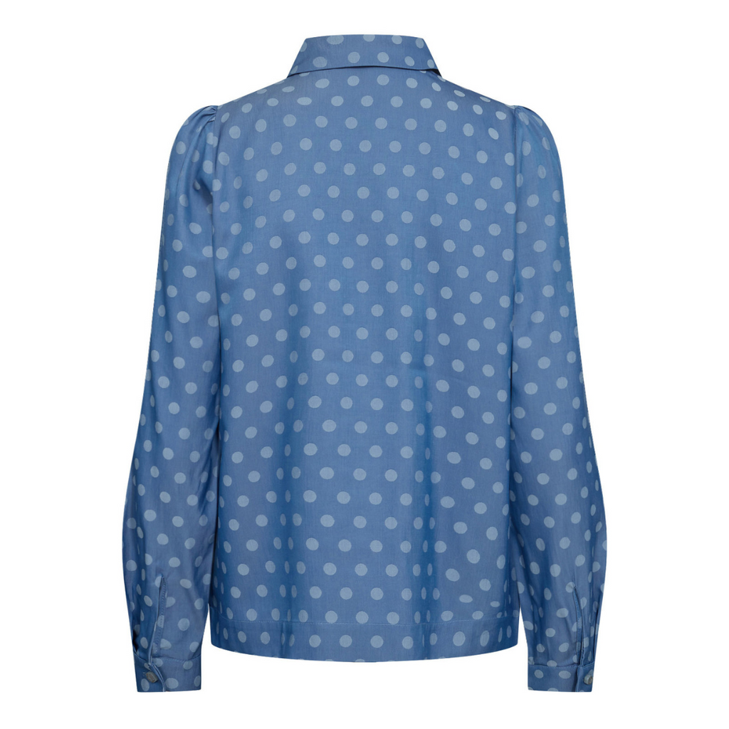 NÜMPH - SKJORTE - IMANI 704511 - MEDIUM BLUE DENIM