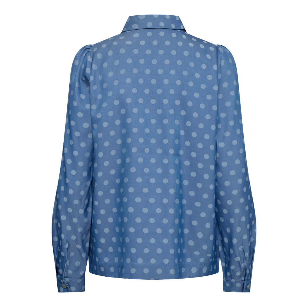 NÜMPH - SKJORTE - IMANI 704511 - MEDIUM BLUE DENIM