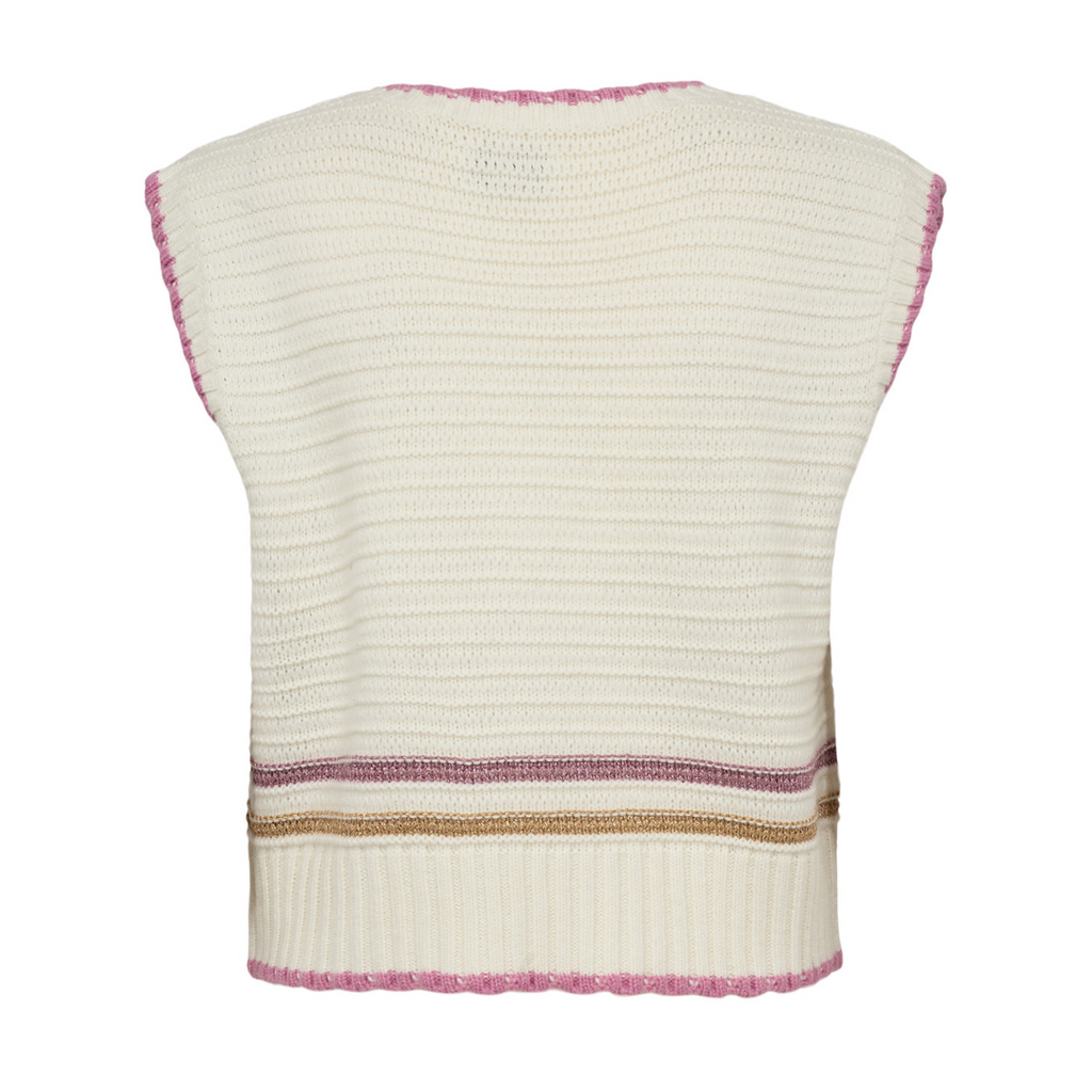 NÜMPH - VEST - ARTSY 704454 - SANDSHELL MELANGE