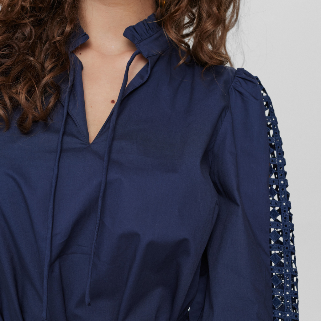 NÜMPH - KJOLE - EVIE 704508 - DRESS BLUES