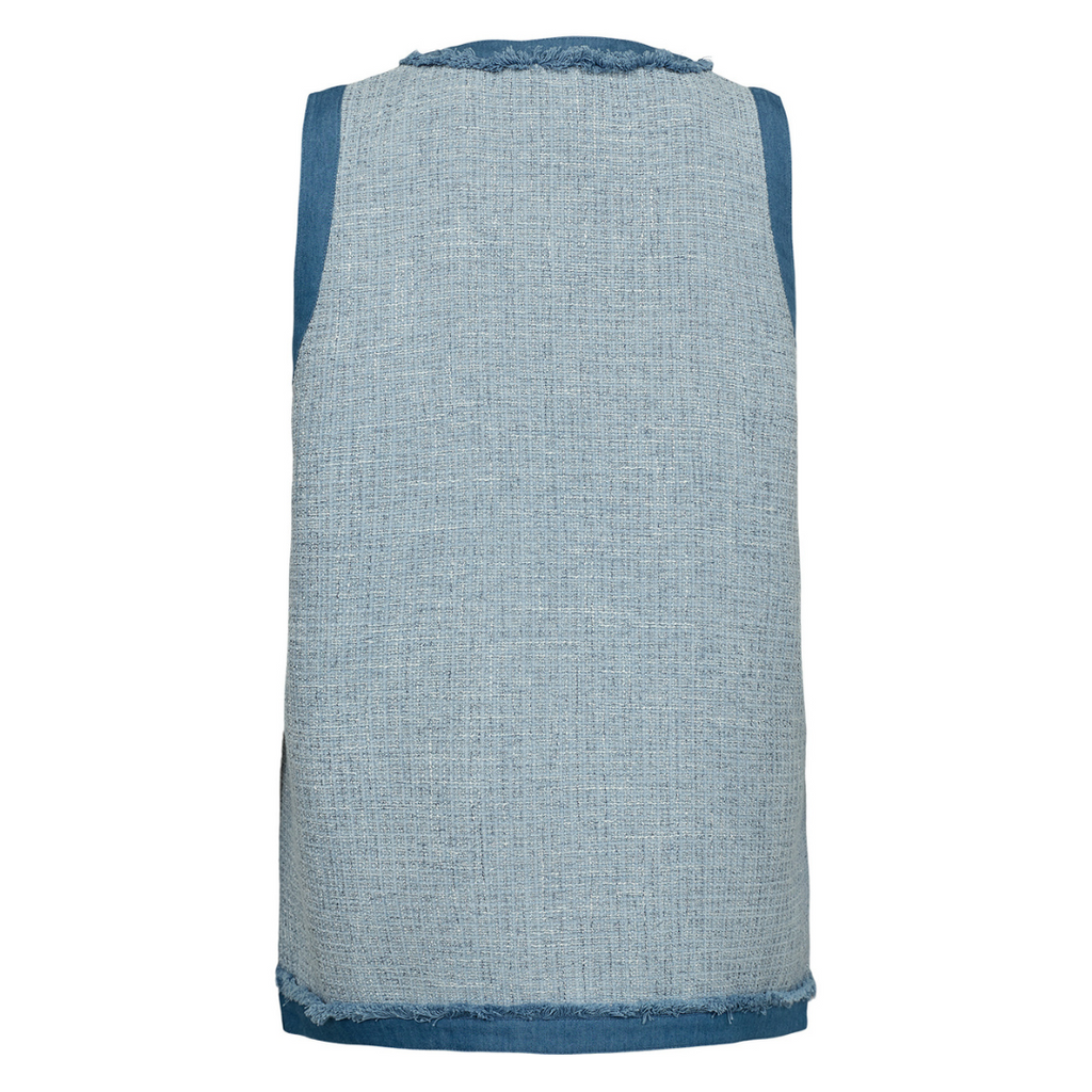 NÜMPH - VEST - JANET 704490 - MEDIUM BLUE DENIM