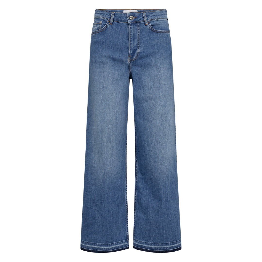 NÜMPH - JEANS - PARIS CROP 704478 - MEDIUM BLUE DENIM