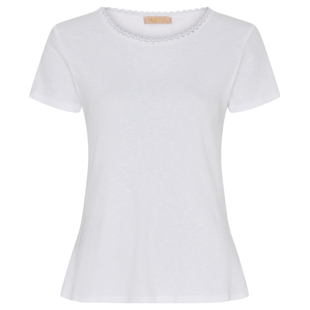 MARTA DU CHATEAU - T-SHIRT - RUNA 3076 - HVID