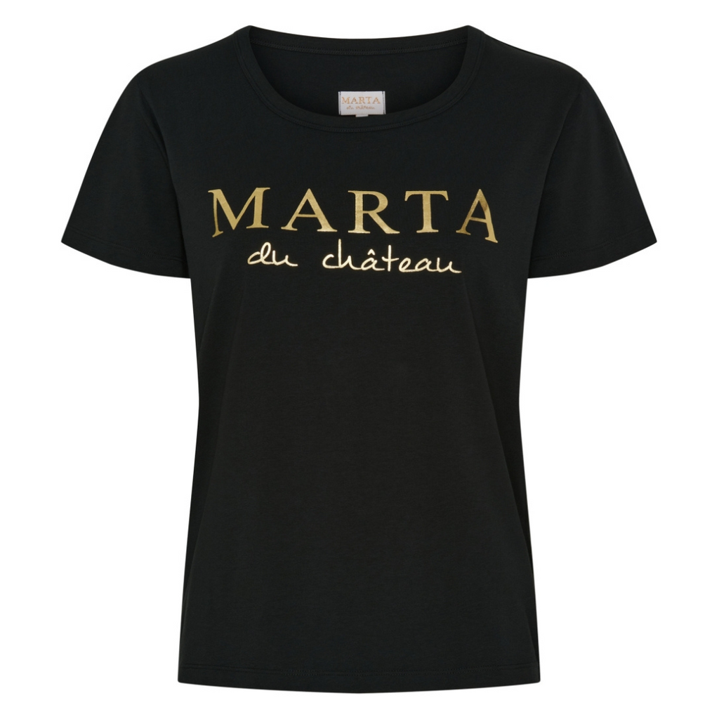 MARTA DU CHATEAU - T-SHIRT - JEANETTE MT-002 - SORT