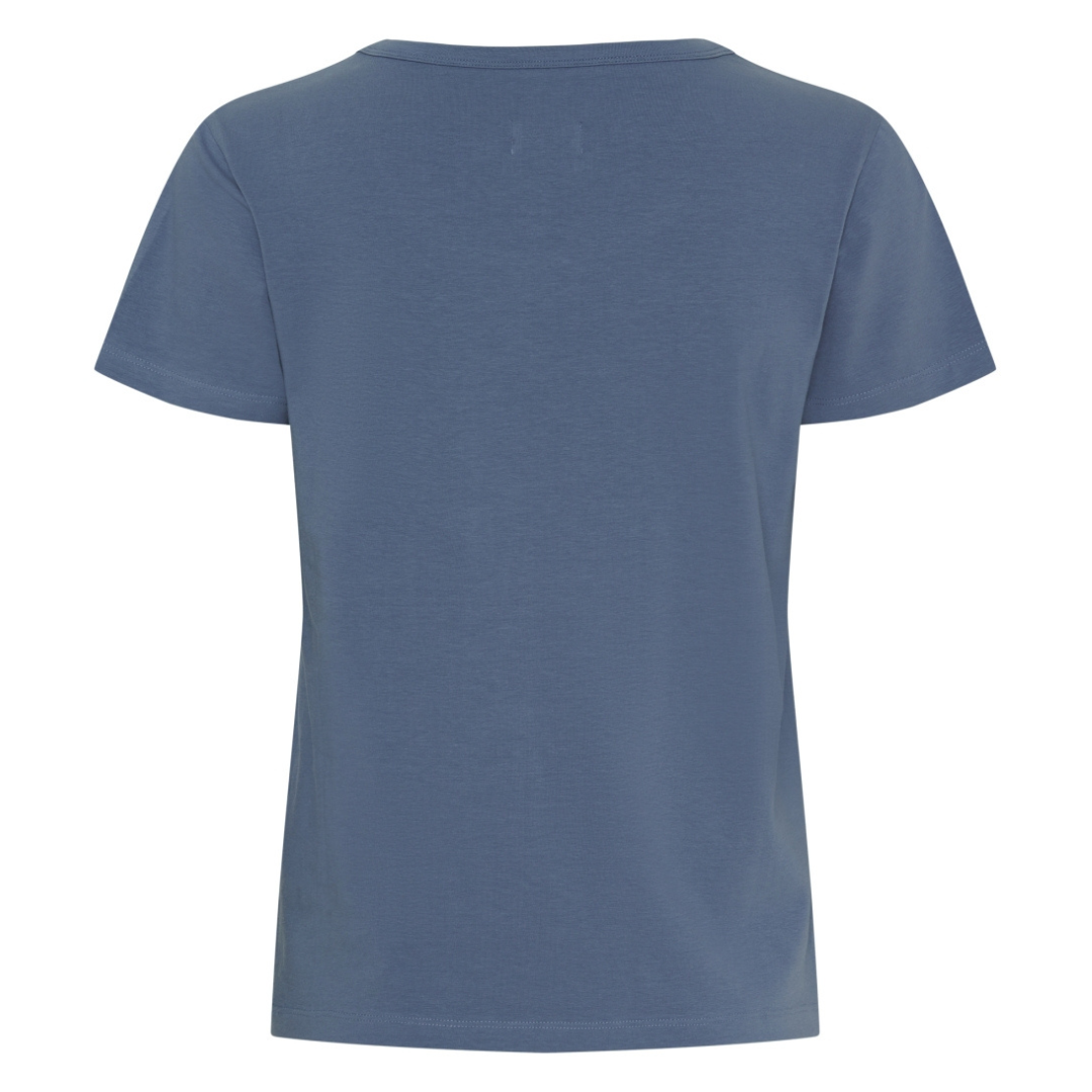 MARTA DU CHATEAU - T-SHIRT - JEANETTE MT-002 - DENIM BLUE