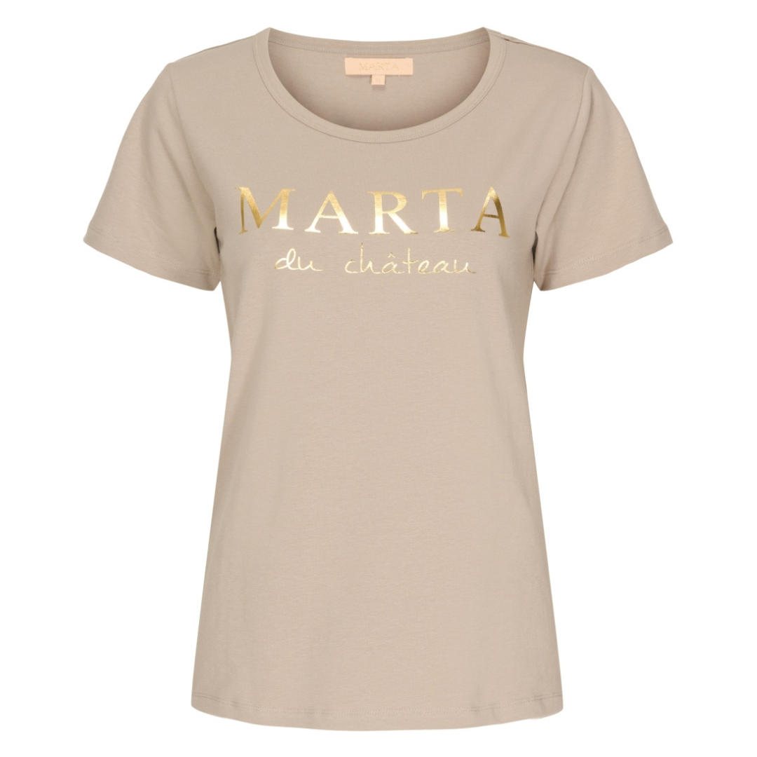 MARTA DU CHATEAU - T-SHIRT - JEANETTE MT-002 - SAND