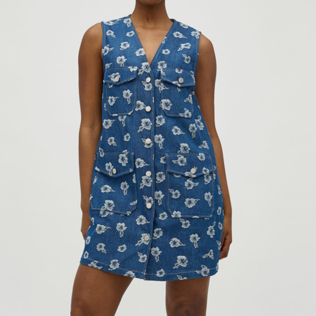GLOBAL FUNK - KJOLE - CAILO 73428763 - BLUE DISTY FLOWER