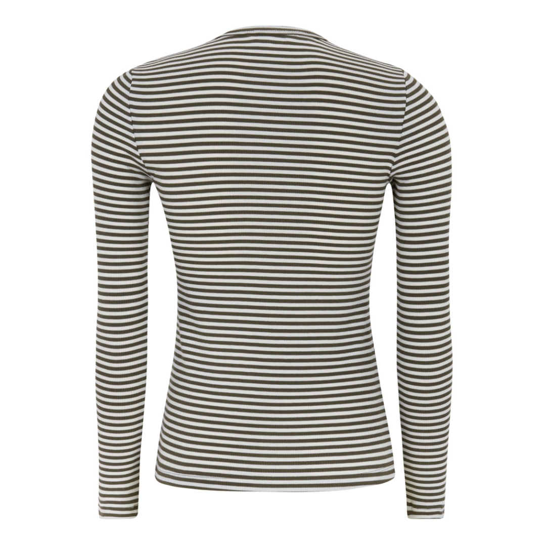 SOFT REBELS - BLUSE - FENJA SR124-303 - MOREL STRIPE